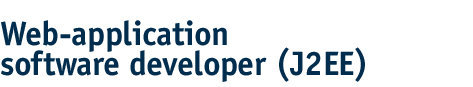 Web-application software developer (J2EE)
