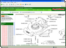 Ersatzteildarstellung bei Buy A Mower